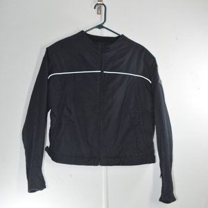 Men's Black Harley Davidson Collarless Nylon Jacket